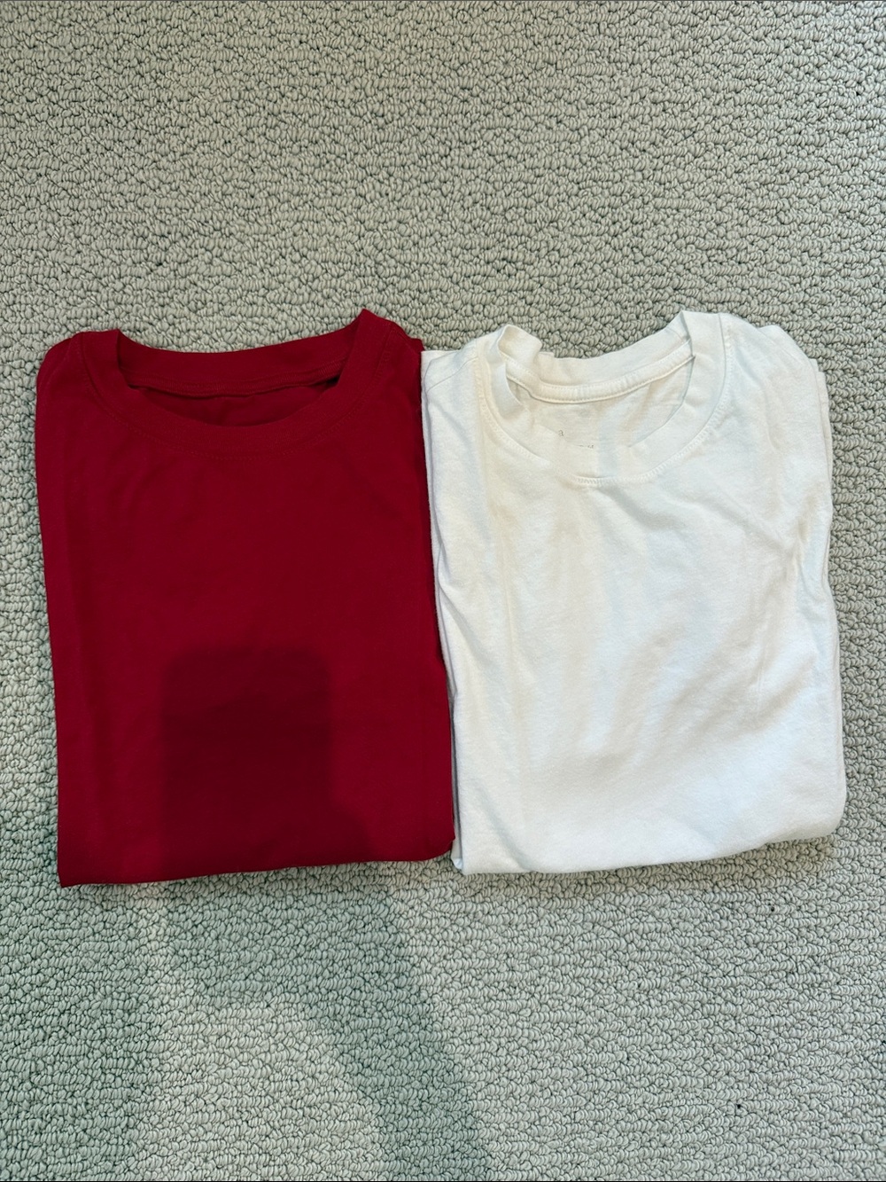 a new day Short Sleeve Tees - Red & White